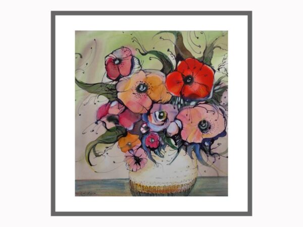 Mohnblüten in Vase – Bild 4