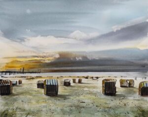 Aquarell Ostsee