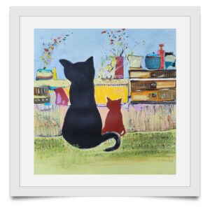 schwarze Katze